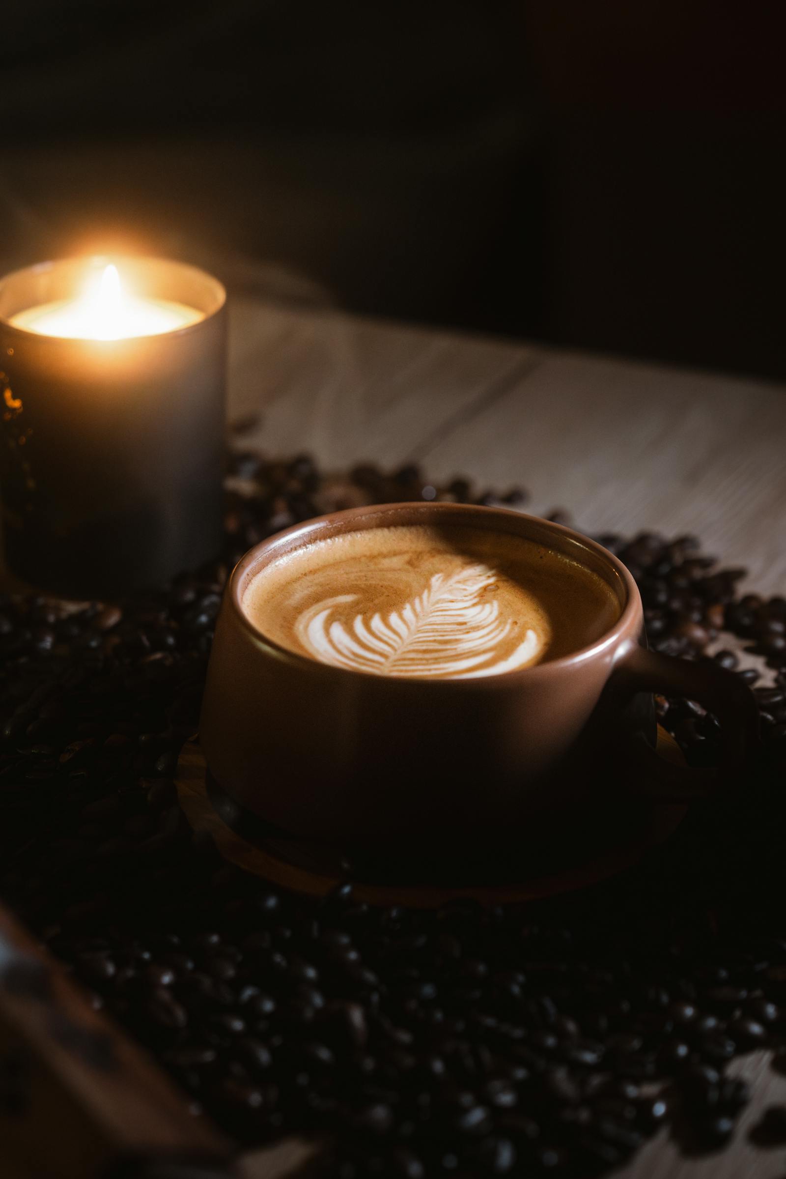 Candlelit Latte Delight