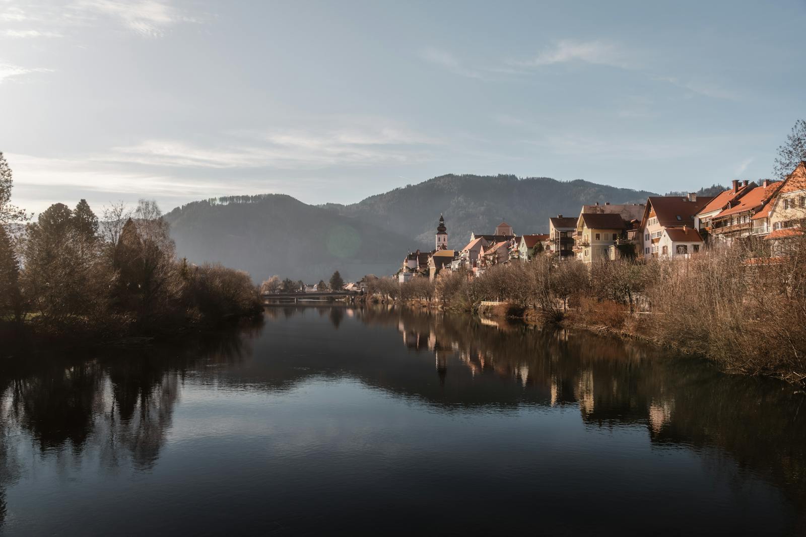 Serene River Town in Frohnleiten Austria