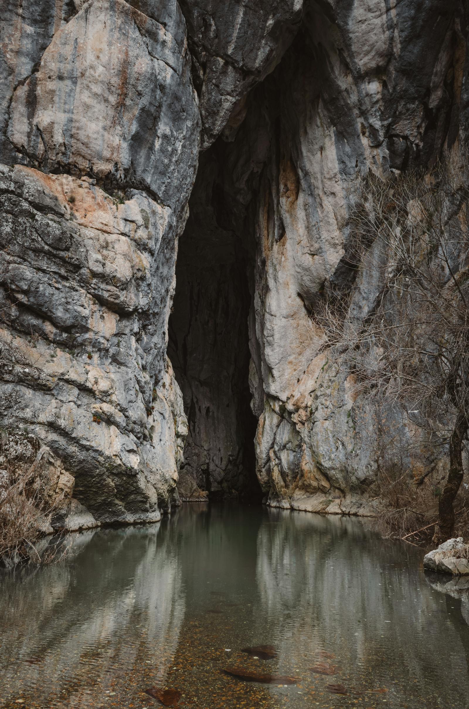 Discover the mysterious canyon with serene water in Seydişehir, Konya, Türkiye's untouched nature.