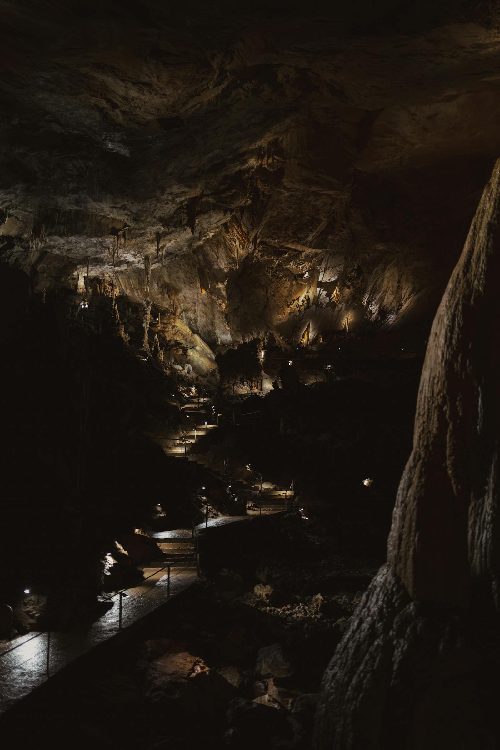 Explore the mysterious Lurgrotte Cave in Peggau, Austria, with its stunning formations and dark atmosphere.