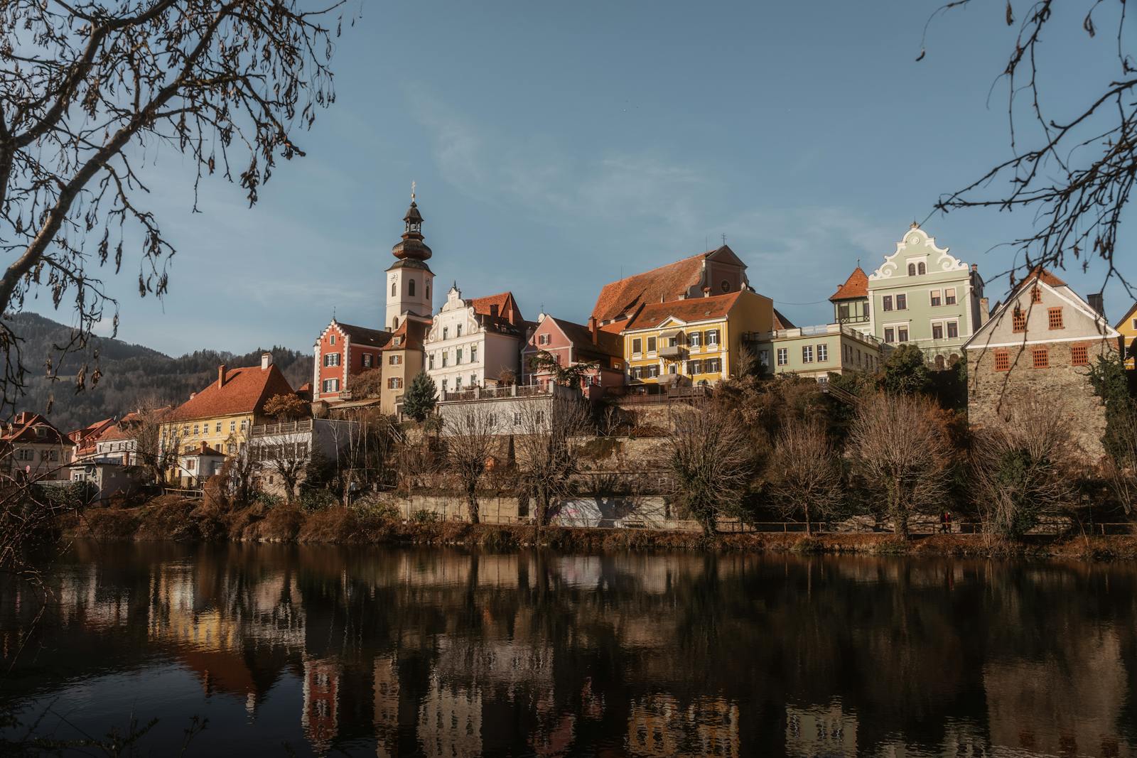 charming village of frohnleiten in austria