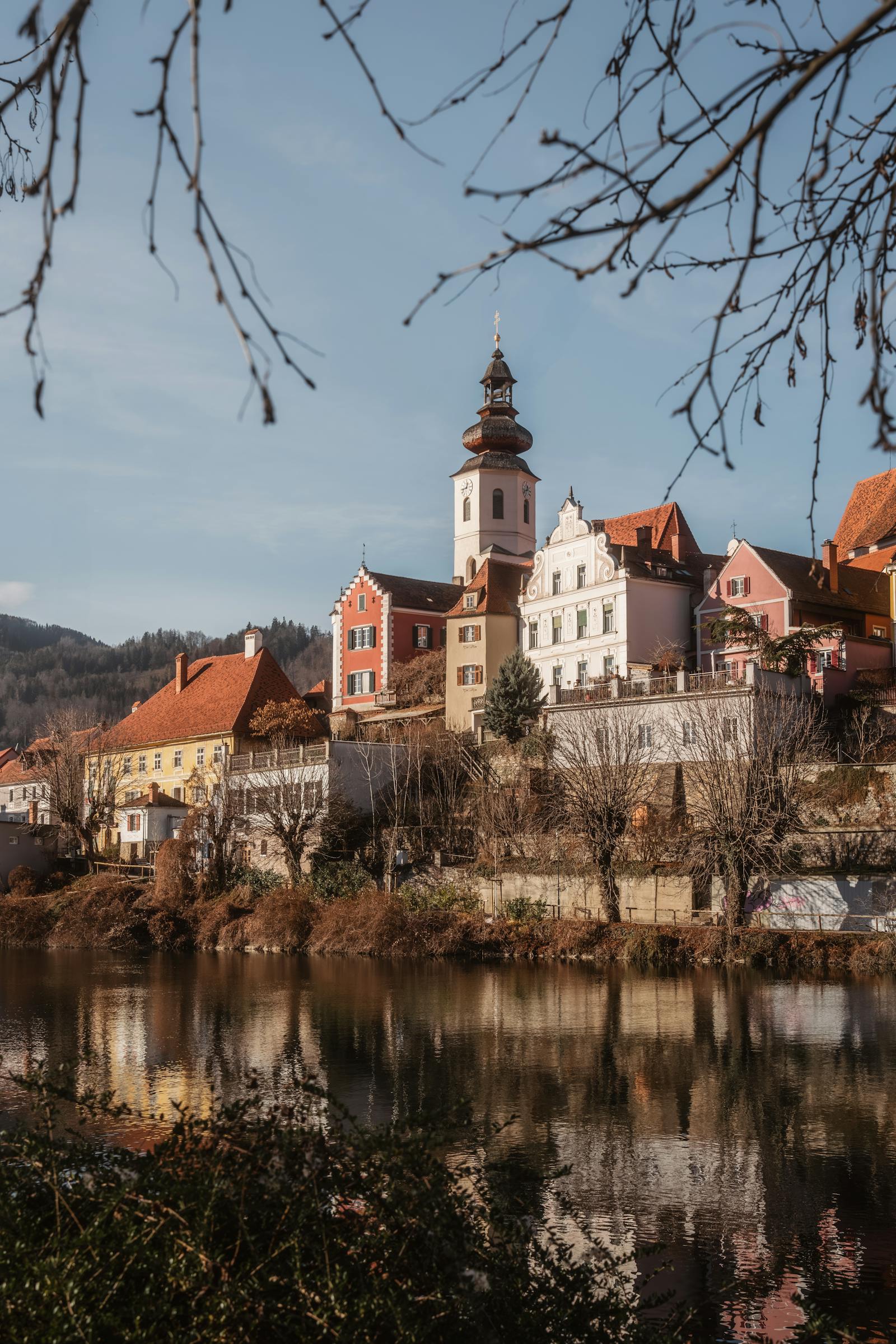 Tranquil Riverscape in Frohnleiten Austria