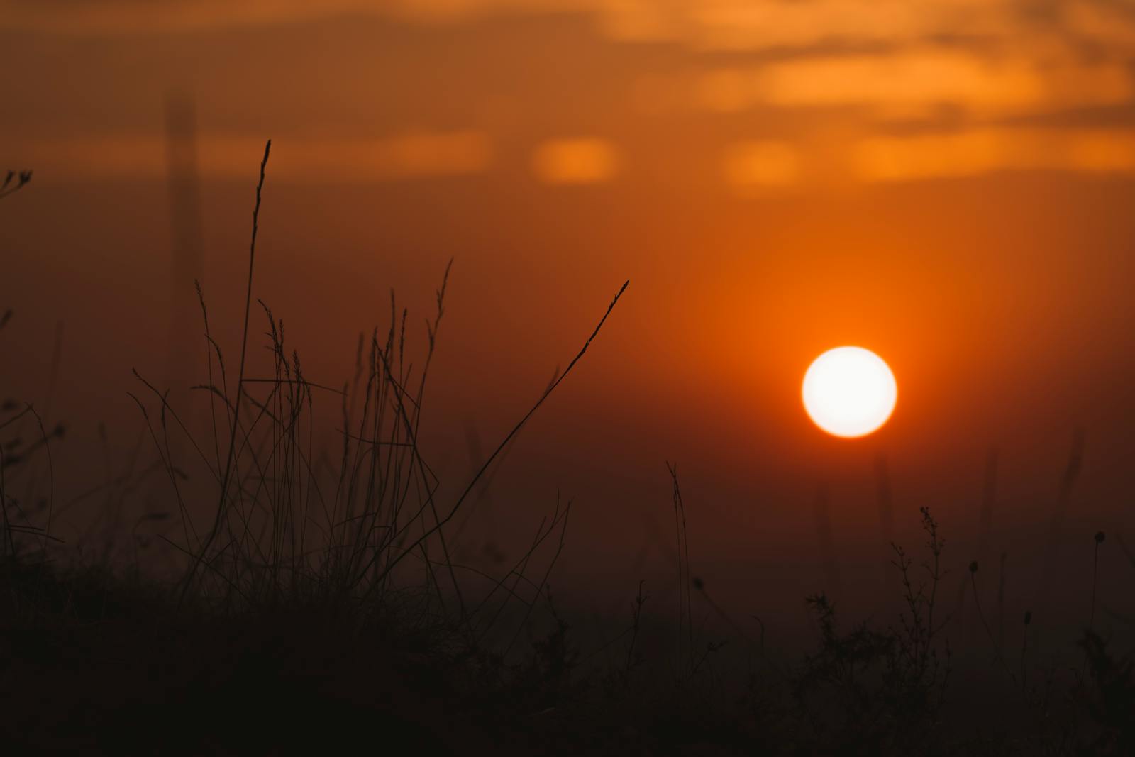 Captivating view of sunset in Ankara with a warm sky and peaceful atmosphere.