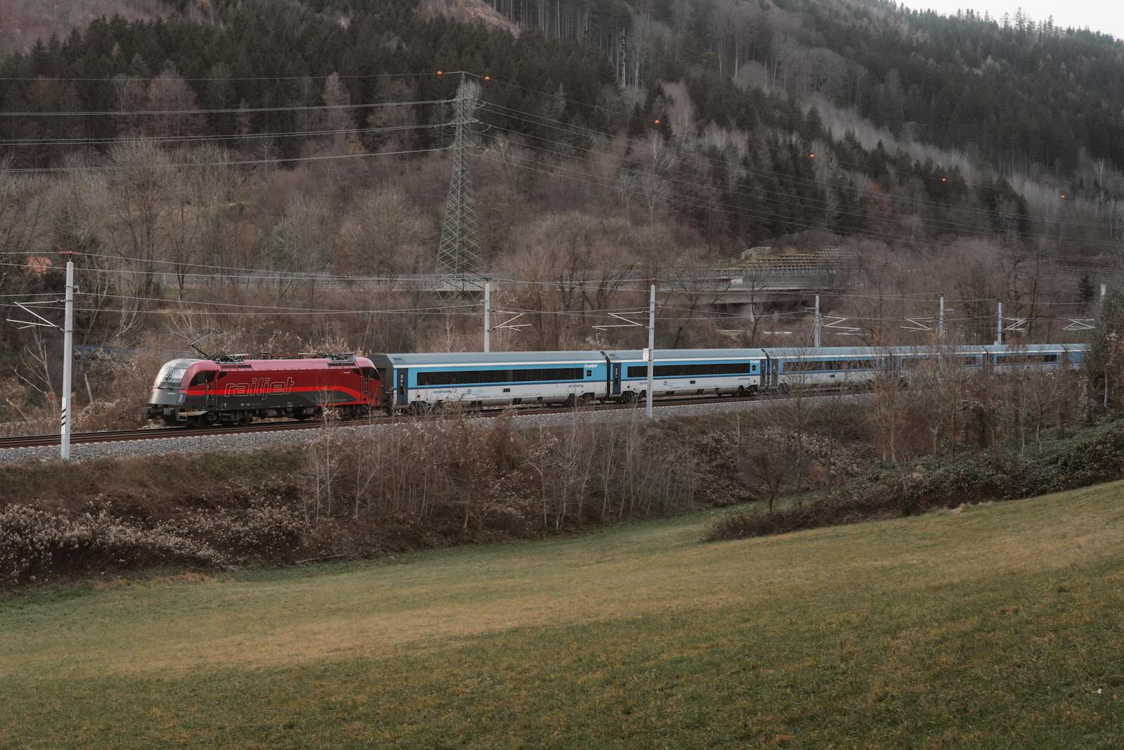 Alpine Train Journey in Steiermark Austria