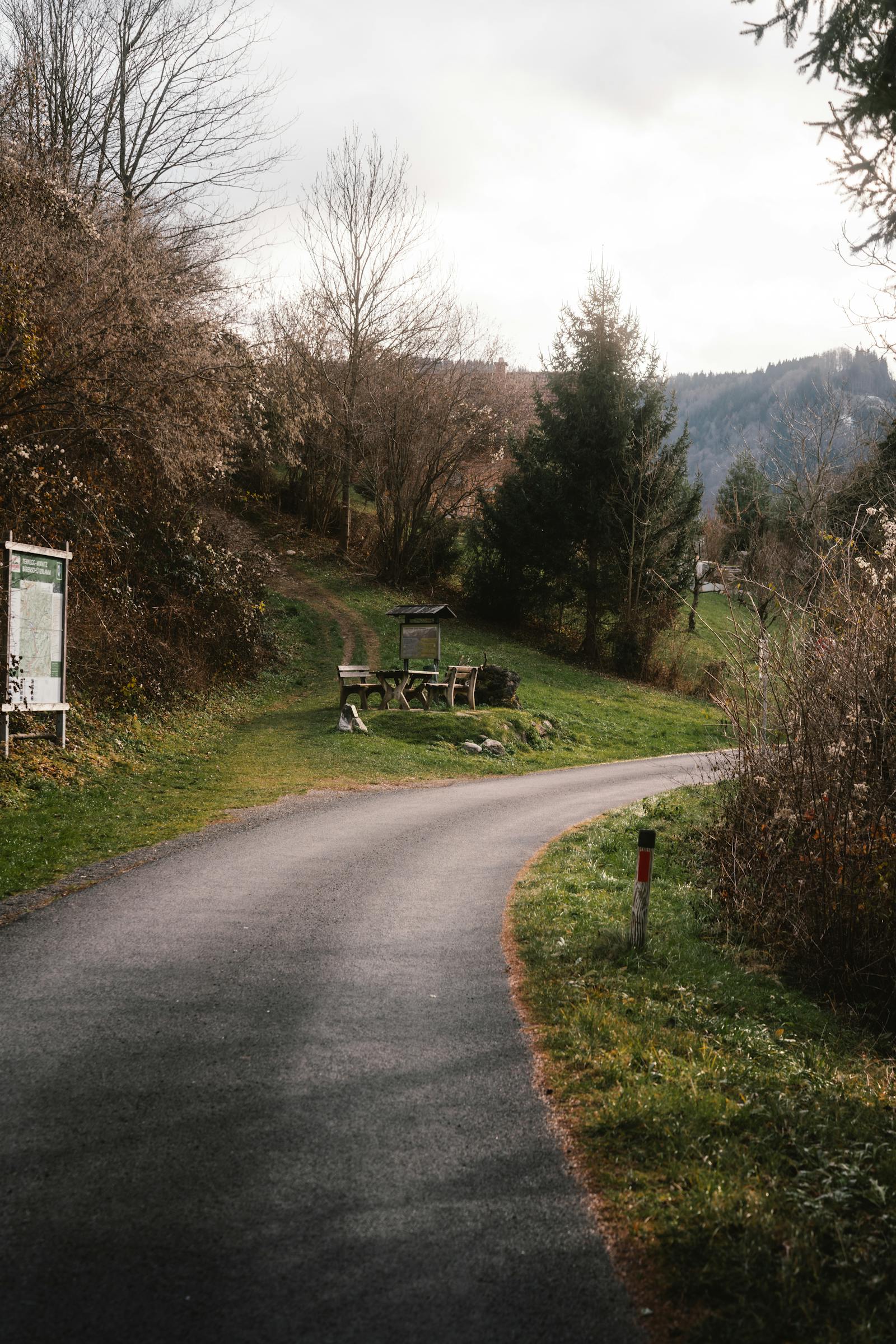 scenic rural pathway in mixnitz austria