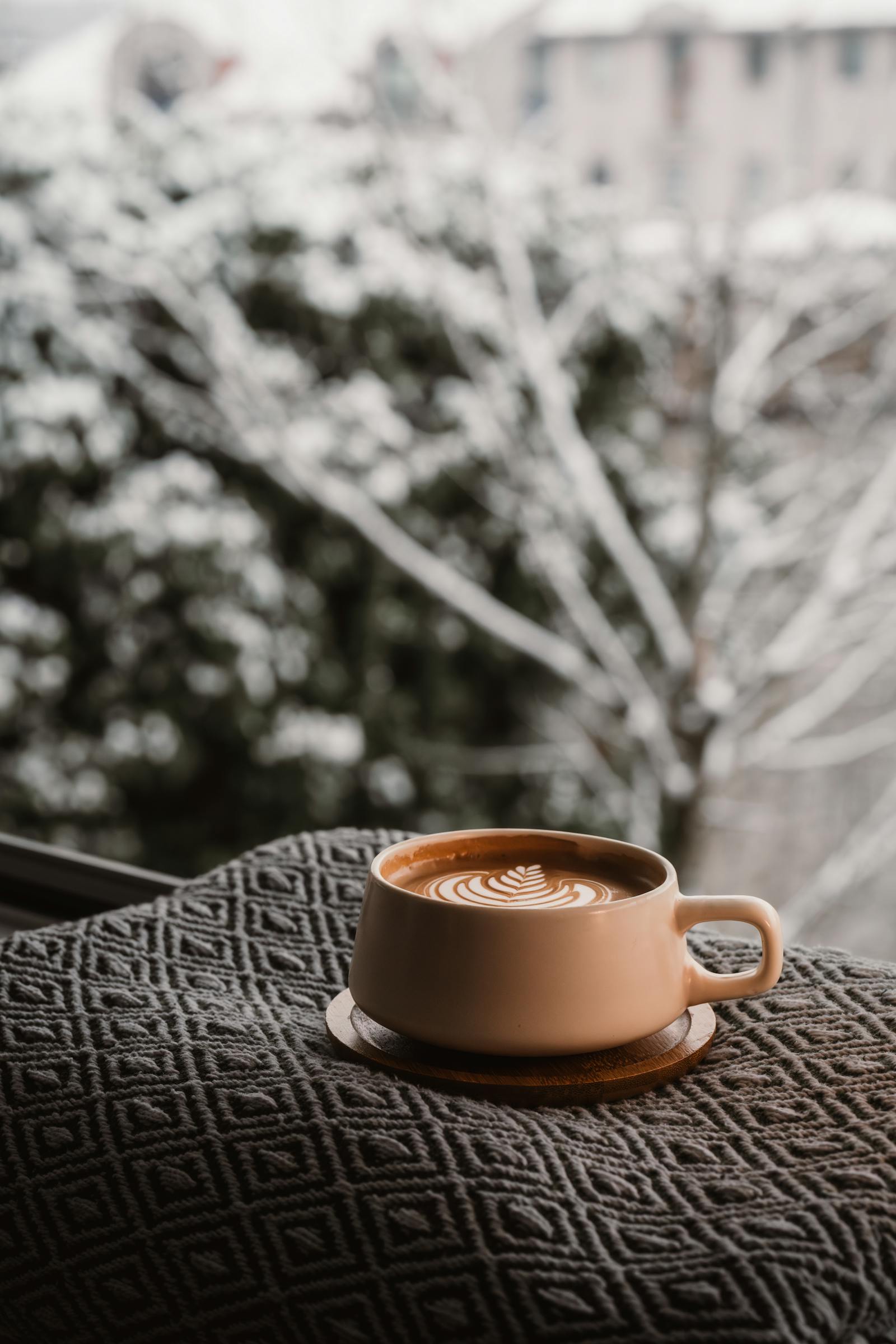 cozy winter latte in graz austria